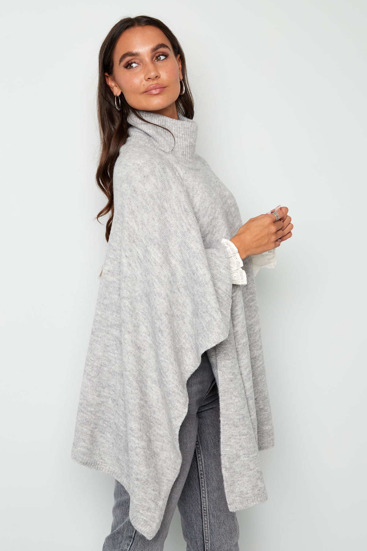 Basic poncho - gray h5 Picture6